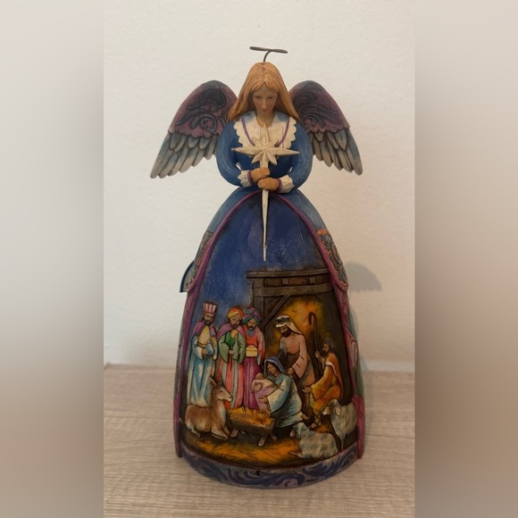 Jim Shore 2005 Heartwood Creek "A Star Shall Guide Us" Angel Nativity Figurine - Picture 1 of 11